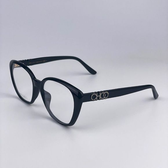 Jimmy Choo JC252/F 807 Eyeglasses Black Square Women